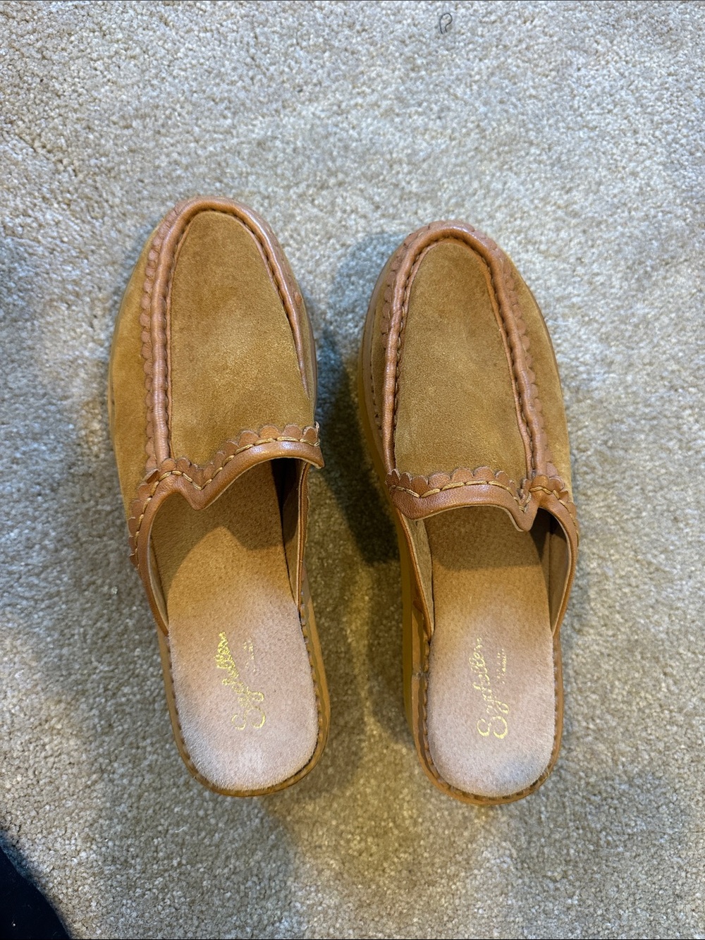 Seychelles Women tan Stand tall platform mule